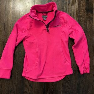 Eddie Bauer Kids Bright Pink Fleece Pullover